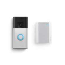 Nikkel-satijn:Videodeurbel op batterij + Chime (2de generatie)