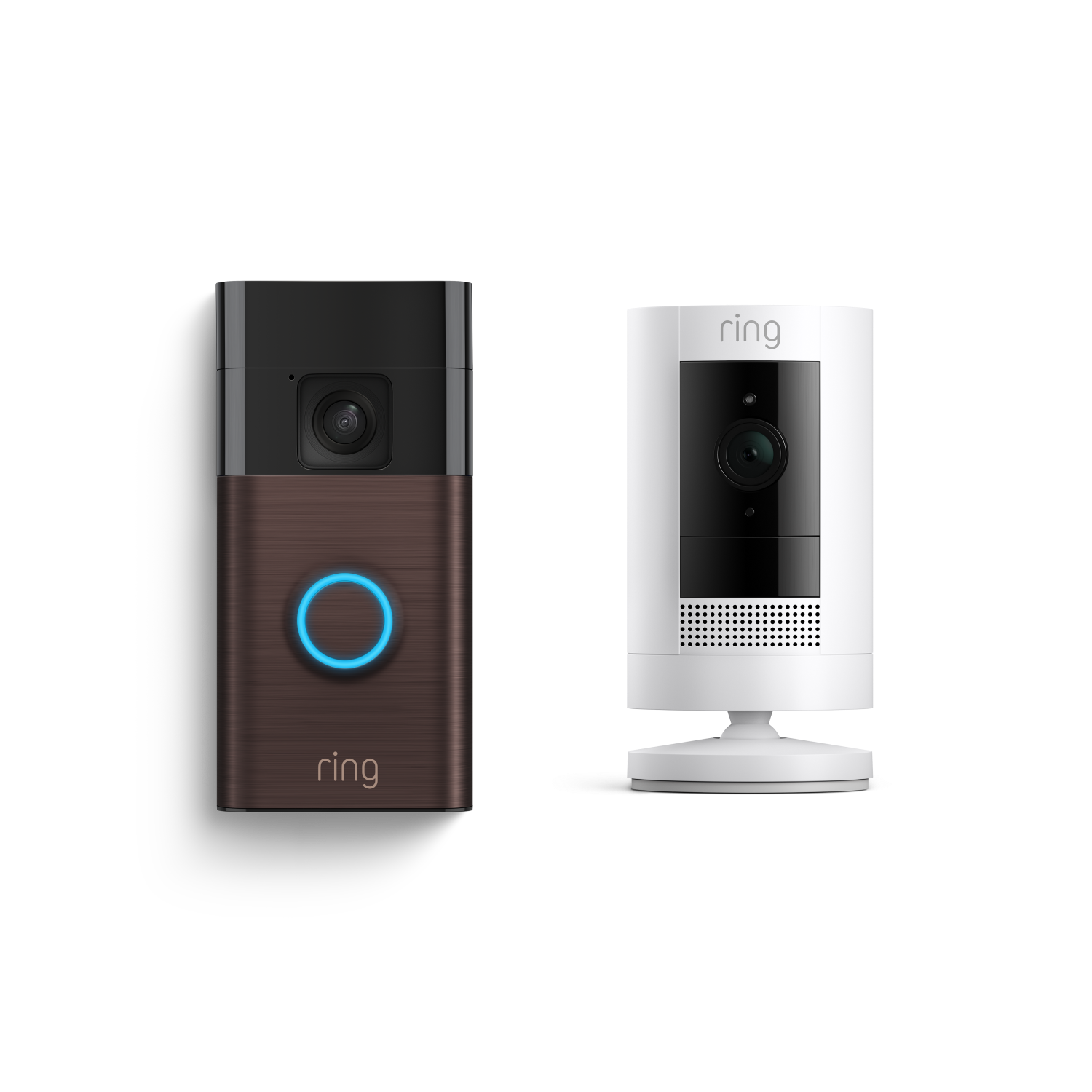 Venetiaans brons:Videodeurbel op batterij + Buitencamera op batterij (Battery Video Doorbell + Stick Up Cam)