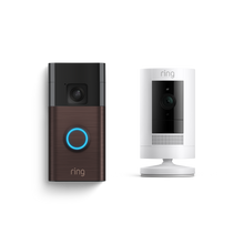 Venetiaans brons:Videodeurbel op batterij + Buitencamera op batterij (Battery Video Doorbell + Stick Up Cam)
