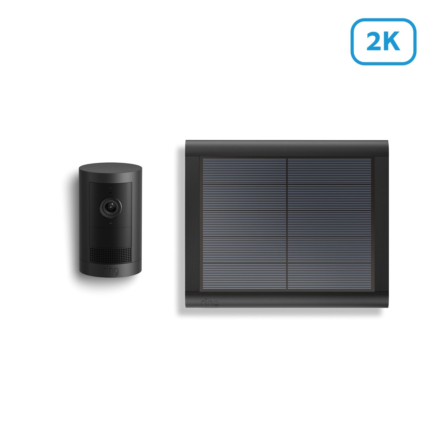 Zwart:Buitencamera Plus op zonne-energie (Outdoor Camera Plus)