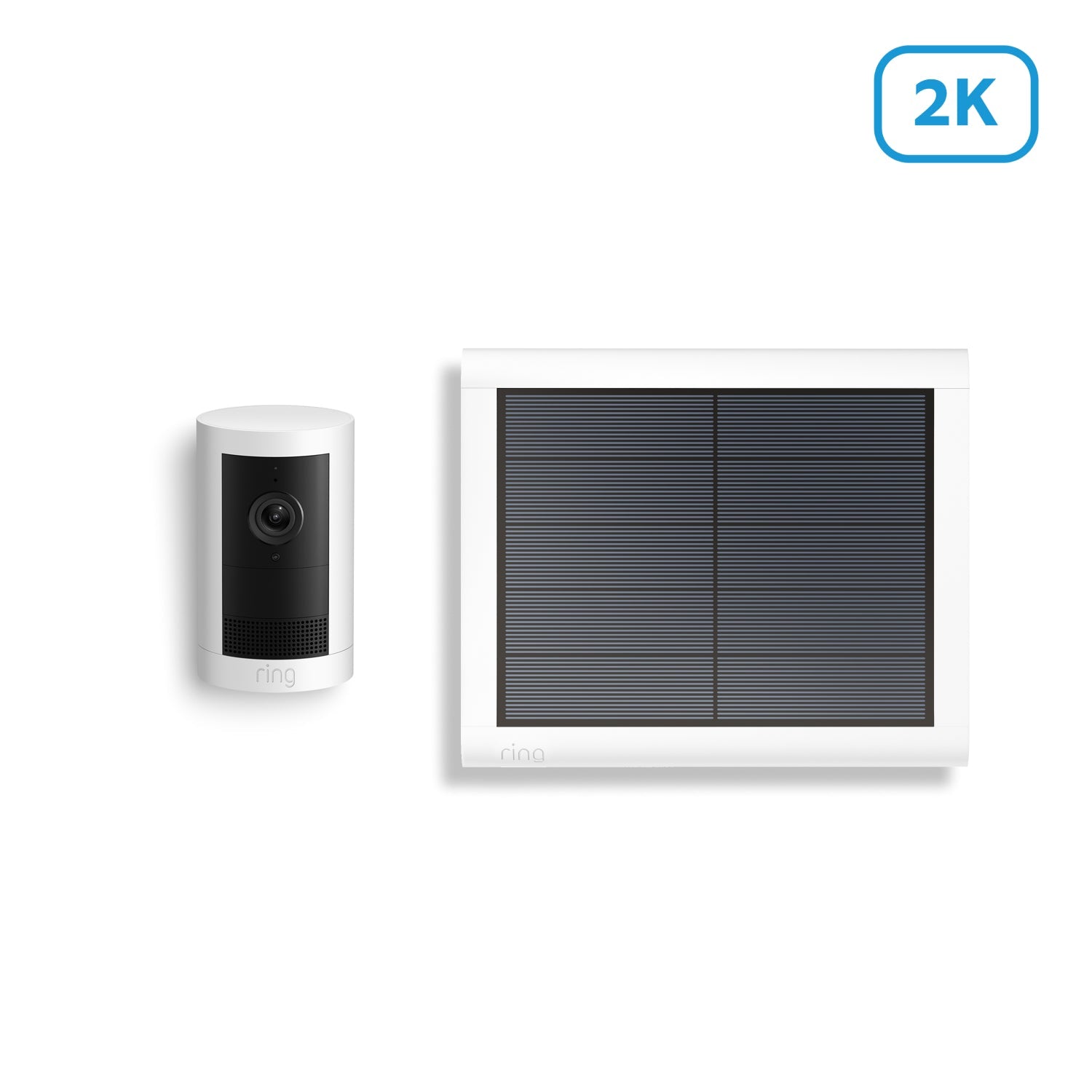 Wit:Buitencamera Plus op zonne-energie (Outdoor Camera Plus)