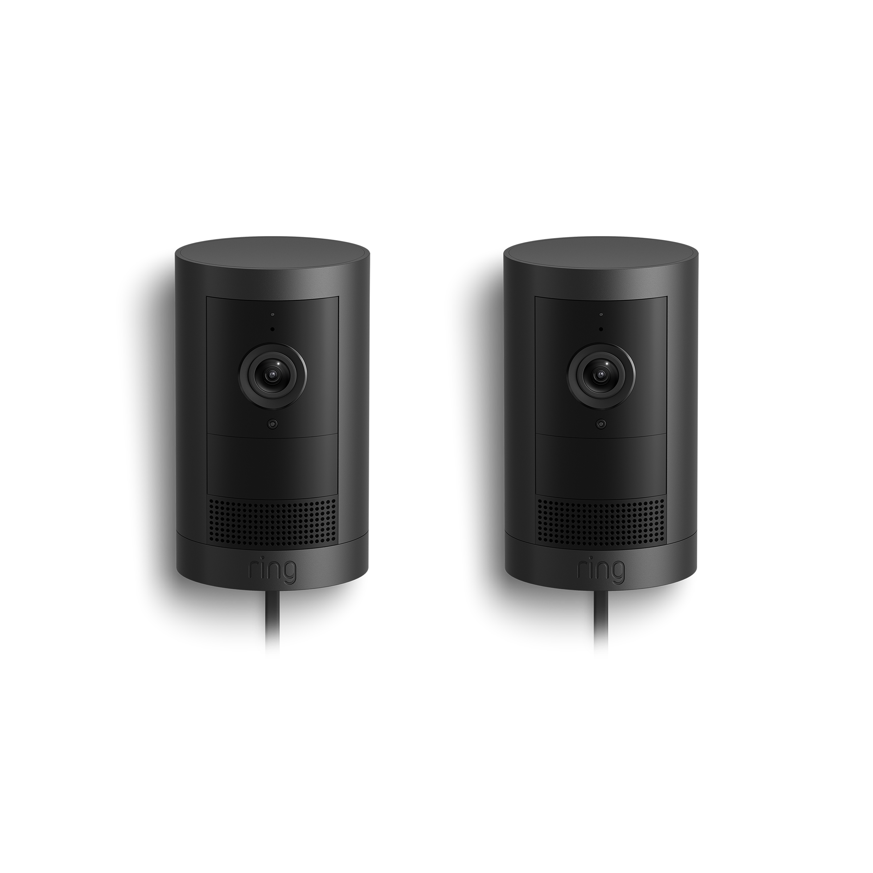 Zwart:2-Pack Buitencamera Plus met stekkeradapter (Outdoor Camera Plus)