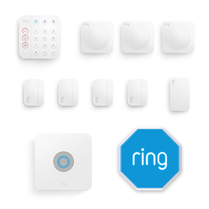 Ring Alarm-beveiligingsset met sirene, 11-delige set (2de generatie)